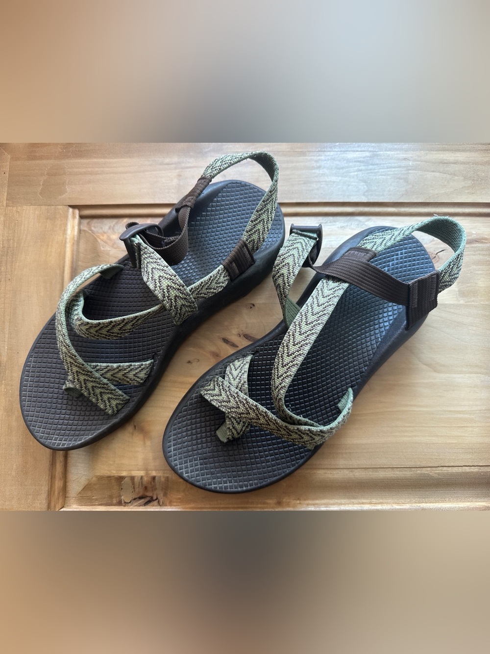 Chaco Z/2 Brown/Green Sandals